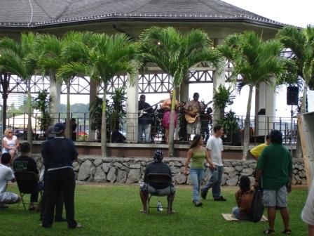 Singing at Festival in Hilo